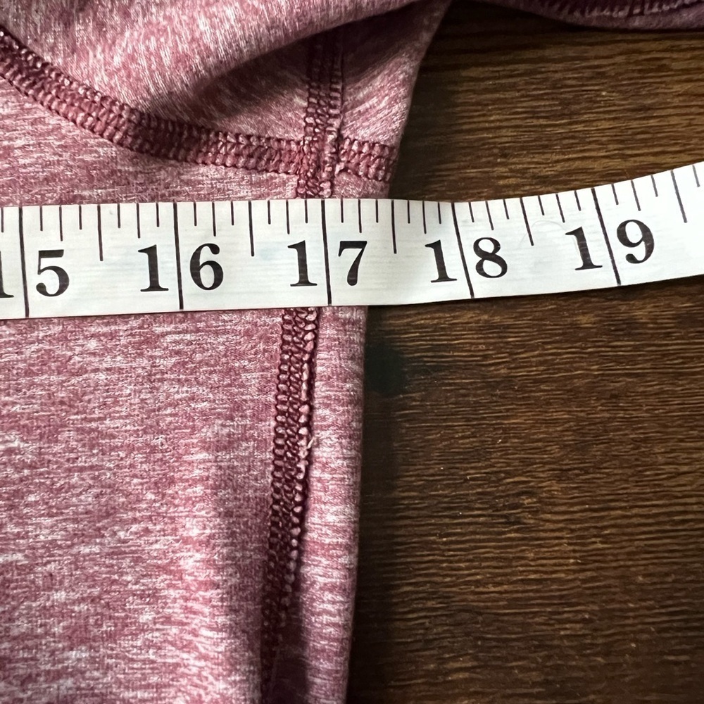 Lululemon Women’s Warm Your Core Long Sleeve Tee Heathered Bordeaux Drama Size 6 - Picture 8 of 14